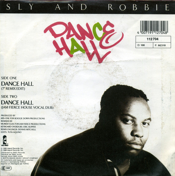Sly & Robbie - Dance Hall Vinyl Singles Vinyl Very Good (VG) <br> Hoes Good Plus (G+)