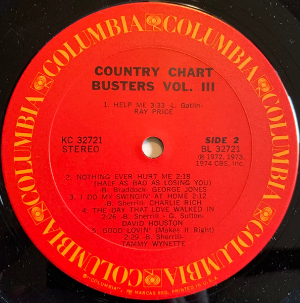 Various - Country Chart Busters Vol.III (LP) Vinyl LP