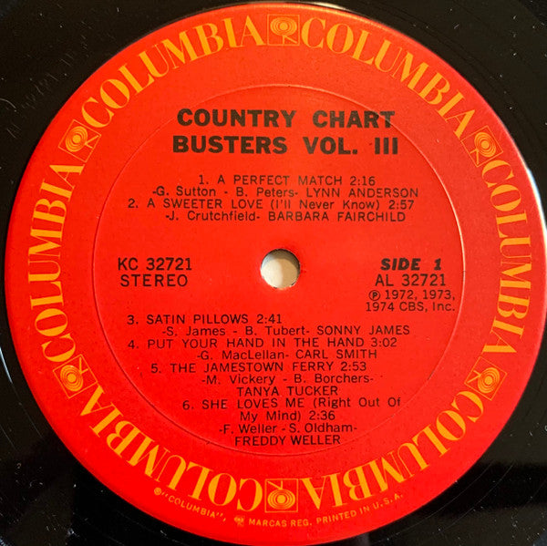 Various - Country Chart Busters Vol.III (LP) Vinyl LP