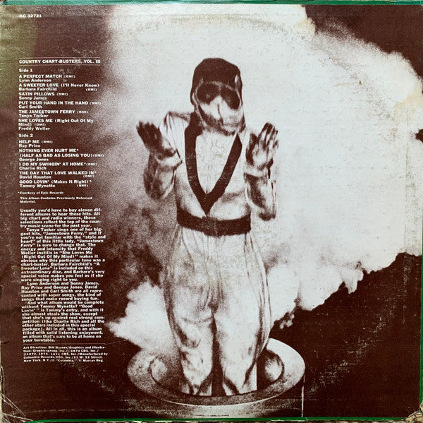 Various - Country Chart Busters Vol.III (LP) Vinyl LP Vinyl Very Good (VG) <br> Hoes Good Plus (G+)