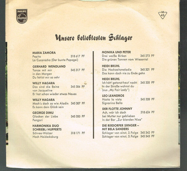 Starlet-Chor - Elisabeth-Serenade Vinyl Singles Vinyl Very Good (VG) <br> Hoes Good Plus (G+)