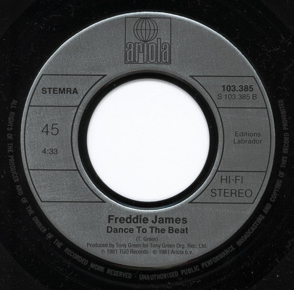 Freddie James - Music Takes Me Higher Vinyl Singles