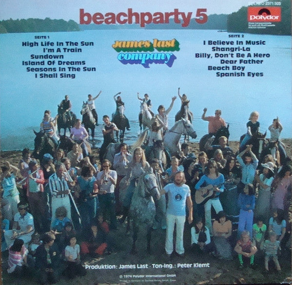 James Last - Beachparty (LP) Vinyl LP Vinyl Very Good (VG) <br> Hoes Good Plus (G+)