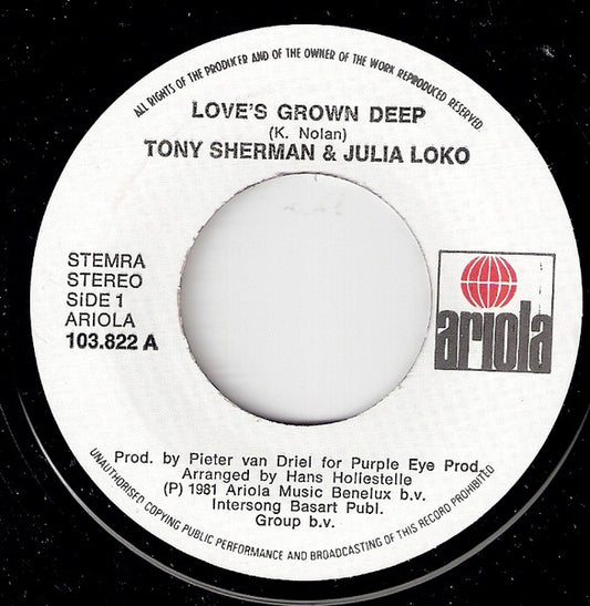 Tony Sherman & Julia Loko - Love's Grown Deep