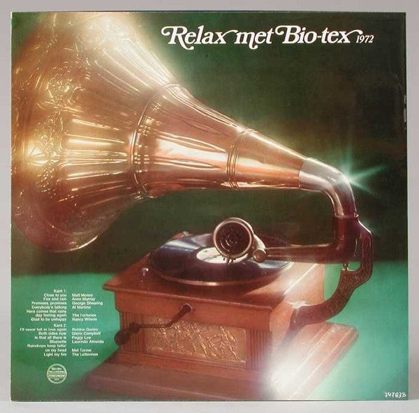 Various - Relax With Bio-tex (LP) Vinyl LP Vinyl Very Good (VG) <br> Hoes Good Plus (G+)