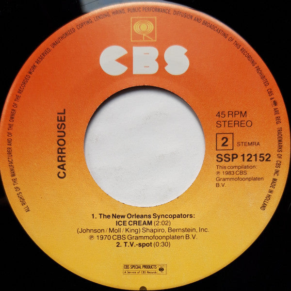 No Artist - Ola Carrousel Vinyl Singles Vinyl Very Good (VG) <br> Hoes Good Plus (G+)