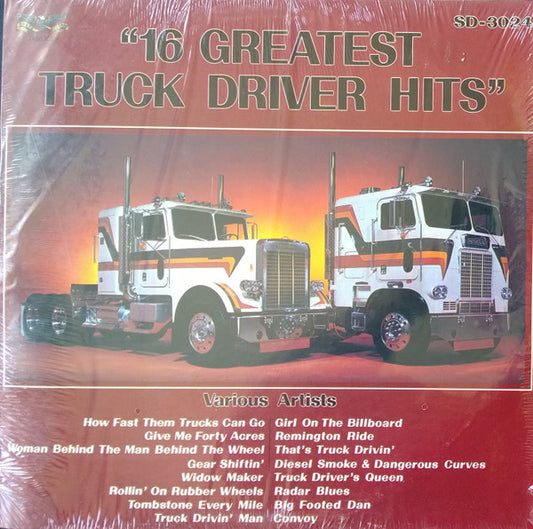 Various - 16 Greatest Truck Driver Hits (LP) 49337 Vinyl LP VINYLSINGLES.NL