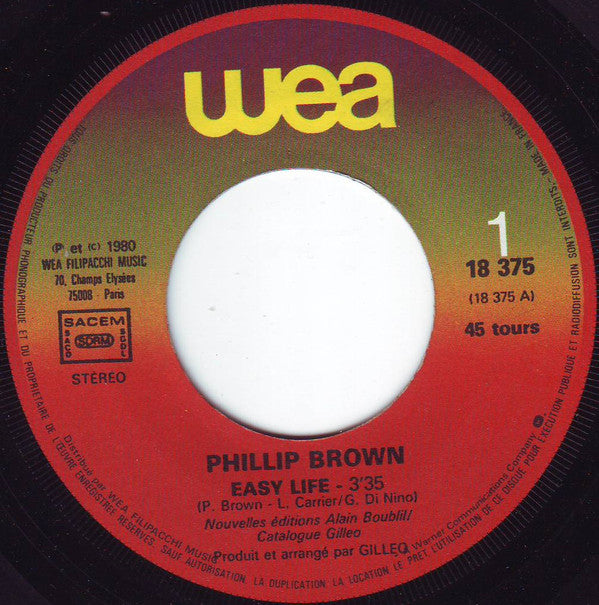 Phillip Brown - Easy Life Vinyl Singles