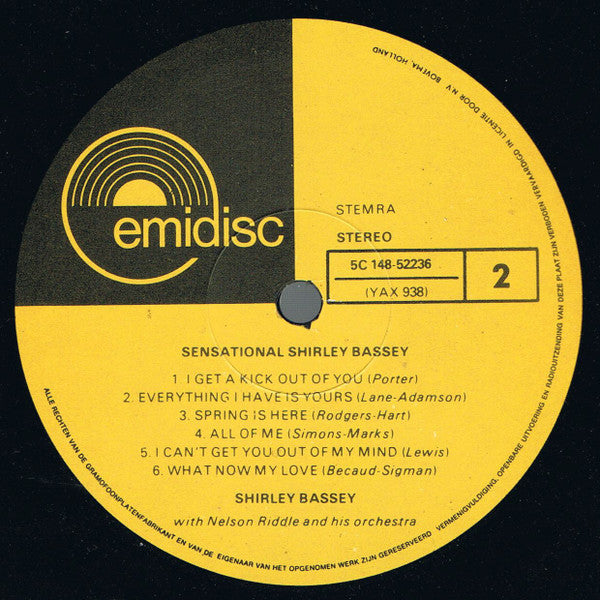 Shirley Bassey With Nelson Riddle – What Now My Love - Sensational Shirley Bassey (LP) Vinyl LP