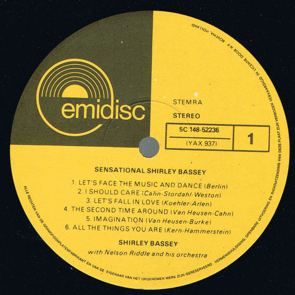 Shirley Bassey With Nelson Riddle – What Now My Love - Sensational Shirley Bassey (LP) Vinyl LP
