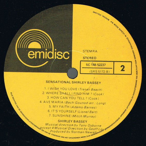 Shirley Bassey With Nelson Riddle – What Now My Love - Sensational Shirley Bassey (LP) Vinyl LP