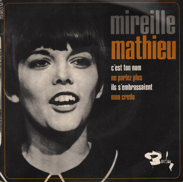 Mireille Mathieu - C'Est Ton Nom Vinyl Singles EP Vinyl Very Good (VG) <br> Hoes Good Plus (G+)
