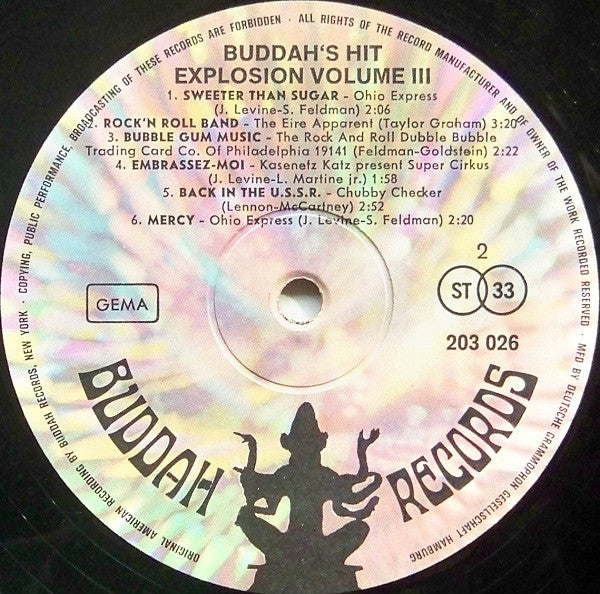 Various - Buddah's Hit Explosion Volume 3 (LP) Vinyl LP