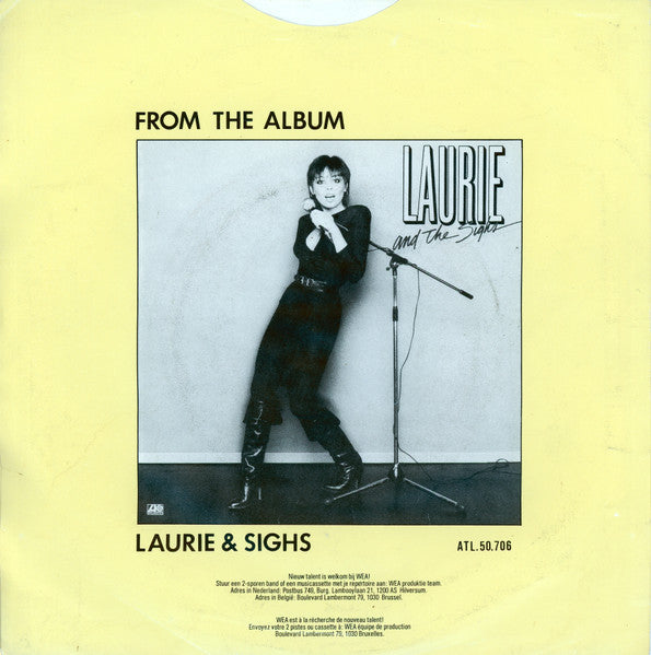 Laurie And The Sighs - Never Go Back Vinyl Singles Vinyl Very Good (VG) <br> Hoes Good Plus (G+)