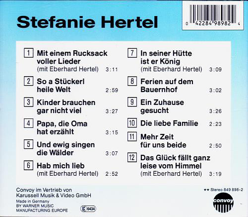 Stefanie Hertel - Meine Lieblingslieder (CD) Compact Disc Vinyl (VG) <br> Hoes (G+)
