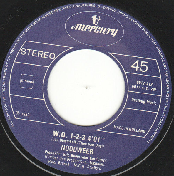 Noodweer - Heleen Vinyl Singles Vinyl Very Good (VG) <br> Hoes Good Plus (G+)