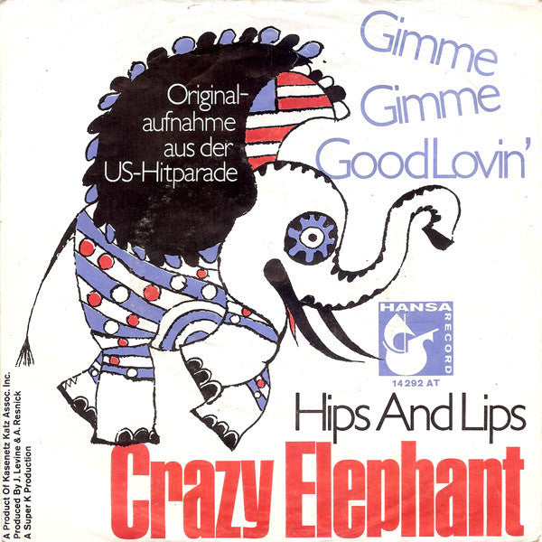 Crazy Elephant - Gimme Gimme Good Lovin Vinyl Singles