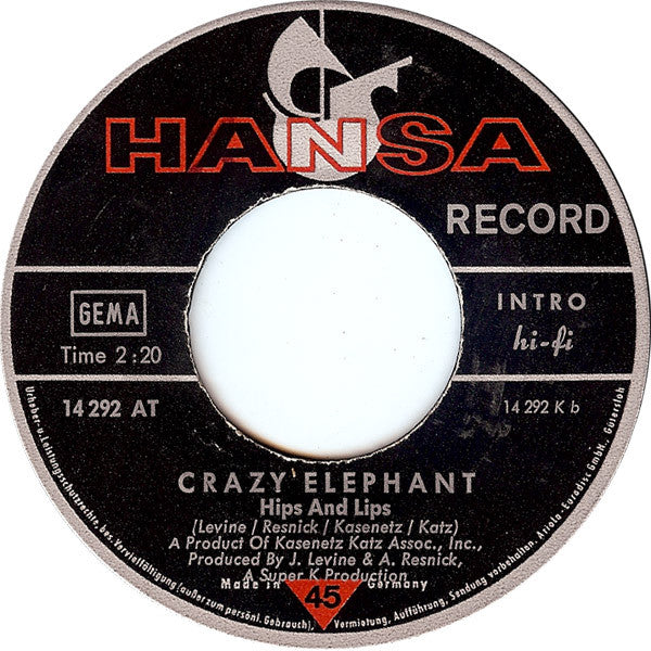 Crazy Elephant - Gimme Gimme Good Lovin Vinyl Singles