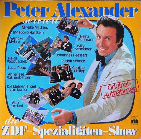 Peter Alexander - Serviert Die ZDF-Spezialitäten-Show (LP) Vinyl LP Vinyl Very Good (VG) <br> Hoes Good Plus (G+)