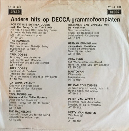 Trea Dobbs - Ploem Ploem Jenka Vinyl Singles Media VG+ \ Sleeve G+