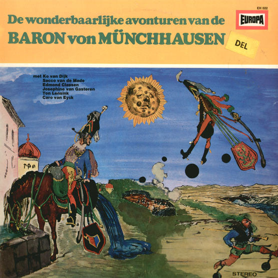 Rudolph Erich Raspe - De Wonderbaarlijke Avonturen Van De Baron von Munchhausen (LP) Vinyl LP Vinyl Very Good (VG) <br> Hoes Good Plus (G+)