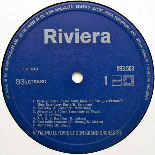 Raymond Lefevre - Raymond Lefevre Et Son Grand Orchestre (LP)