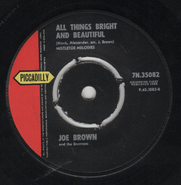 Joe Brown And The Bruvvers - It Only Took A Minute Vinyl Singles Vinyl Very Good (VG) <br> Hoes Generic