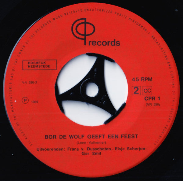 Fabeltjeskrant - Hallo Mijnheer De Uil 40892 Vinyl Singles Vinyl Very Good (VG) <br> Hoes Good Plus (G+)