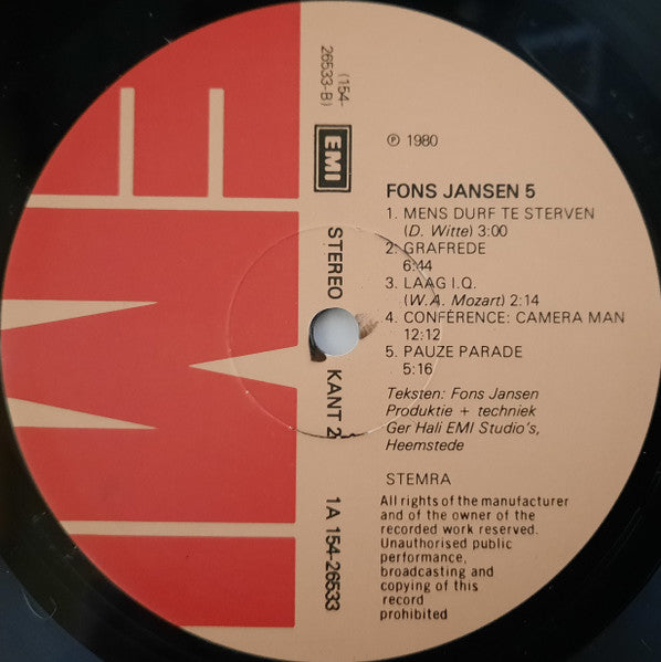 Fons Jansen (LP) Vinyl LP