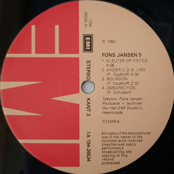 Fons Jansen (LP) Vinyl LP