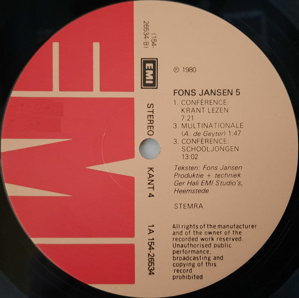 Fons Jansen (LP) Vinyl LP