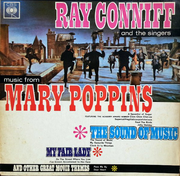 Ray Conniff And The Singers - Music From Mary Poppins And Other Movies (LP) Vinyl LP Vinyl Very Good (VG) <br> Hoes Good Plus (G+)