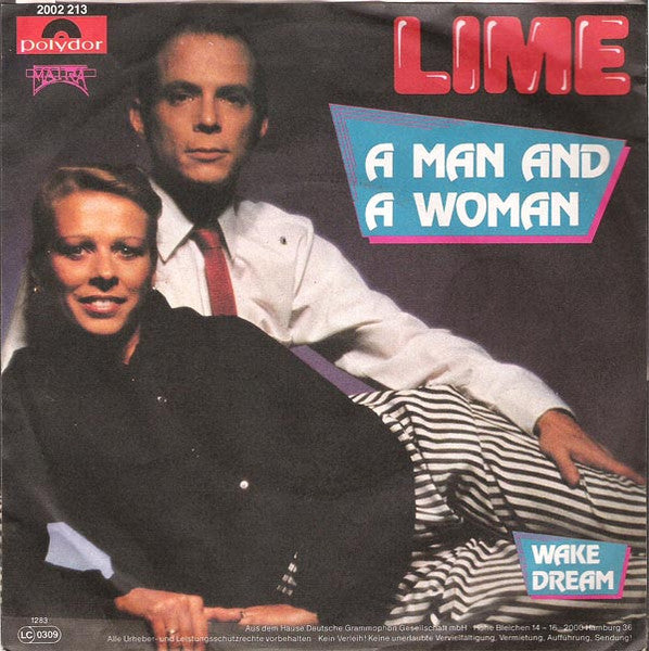 Lime - A Man And A Woman Vinyl Singles Vinyl Very Good (VG) <br> Hoes Good Plus (G+)
