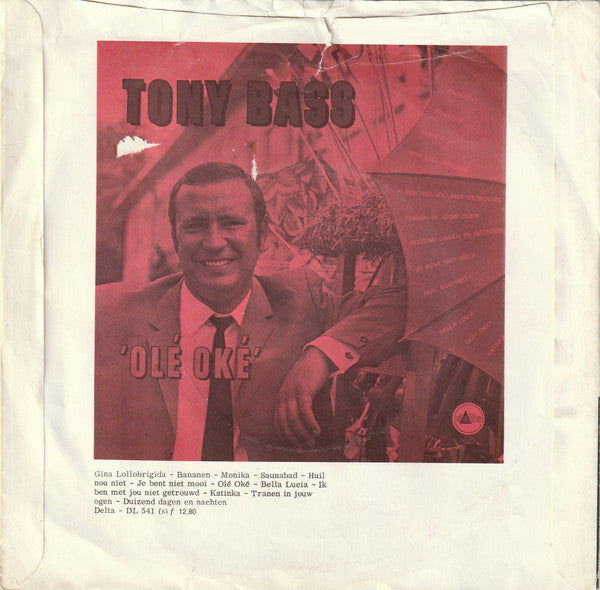 Tony Bass - Tonia Vinyl Singles Vinyl Very Good (VG) <br> Hoes Good Plus (G+)