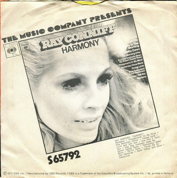 Ray Conniff And The Singers - Harmony 19069 Vinyl Singles Vinyl Very Good (VG) <br> Hoes Good Plus (G+)