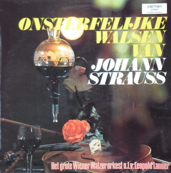 Grote Wiener Walzer Orkest - Onsterfelijke Walsen Van Johann Strauss (LP) Vinyl LP Vinyl Very Good (VG) <br> Hoes Good Plus (G+)