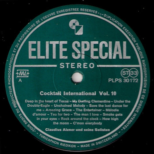 Various - Cocktail International Vol. ** (LP) Vinyl LP Vinyl Zeer Goed / Hoesje Goed "VINYLSINGLES.NL"