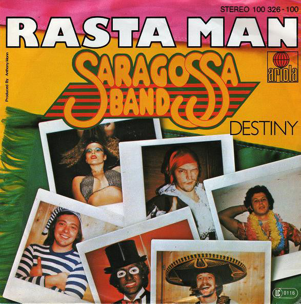 Saragossa Band - Rasta Man Vinyl Singles Vinyl Very Good (VG) <br> Hoes Good Plus (G+)