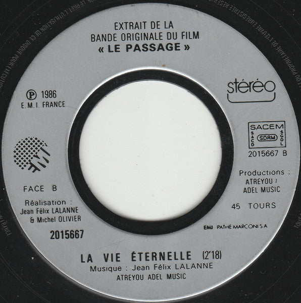 Francis Lalanne - Extrait De La Bande Originale Du Film Le Passage Vinyl Singles