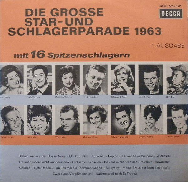 Various - Die Grosse Star- Und Schlagerparade *. Ausgabe (LP) Vinyl LP Vinyl Very Good (VG) <br> Hoes Good Plus (G+)