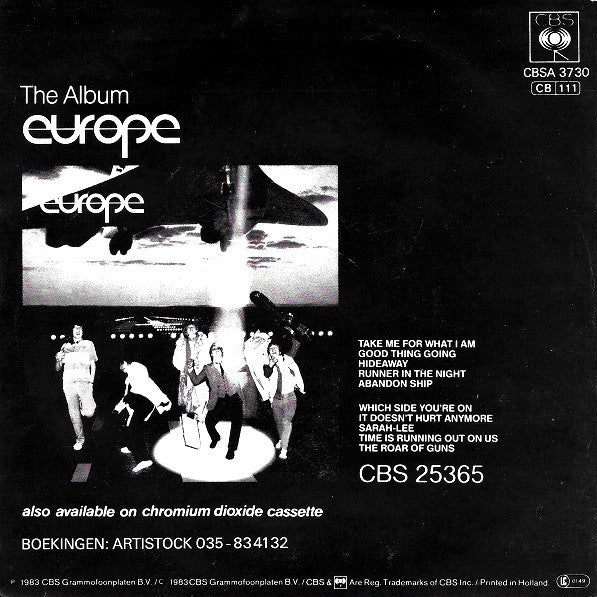 Europe - It Doesn't Hurt Anymore Vinyl Singles Vinyl Very Good (VG) <br> Hoes Good Plus (G+)