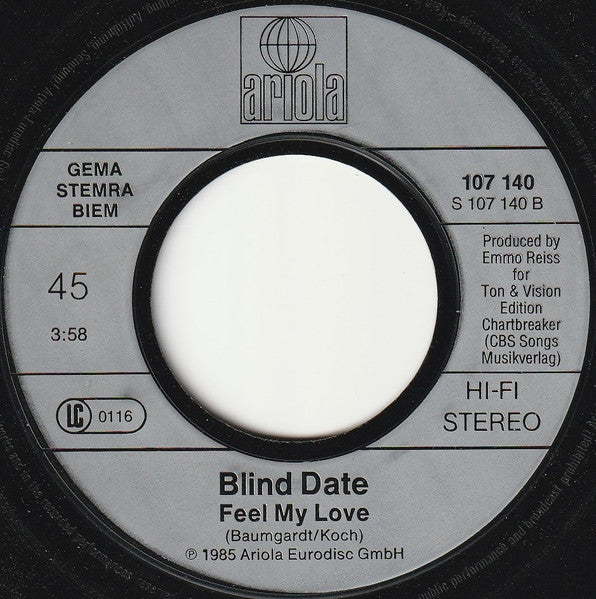 Blind Date - Your Heart Keeps Burning 52577 Vinyl Singles