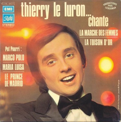 Thierry Le Luron - ... Chante Vinyl Singles EP Vinyl Very Good (VG) <br> Hoes Good Plus (G+)