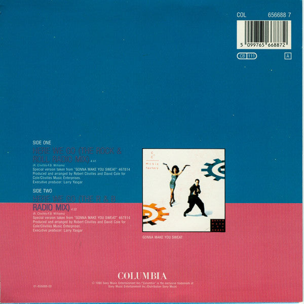 C + C Music Factory Presents Freedom Williams And Zelma Davis - Here We Go Vinyl Singles Vinyl Very Good (VG) <br> Hoes Good Plus (G+)