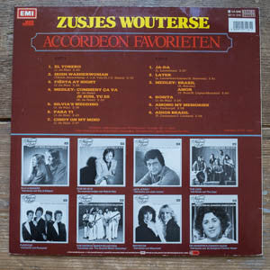 Zusjes Wouterse - Accordeon Favorieten (LP) Vinyl LP Vinyl Very Good (VG) <br> Hoes Good Plus (G+)