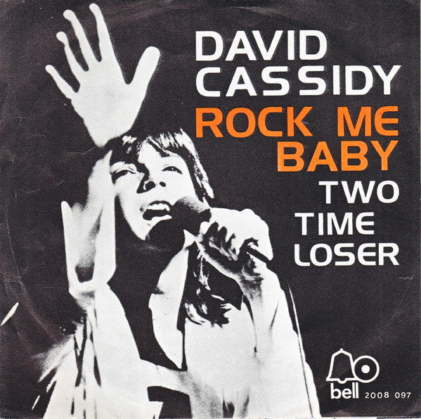 David Cassidy - Rock Me Baby Vinyl Singles Vinyl Very Good (VG) <br> Hoes Good Plus (G+)