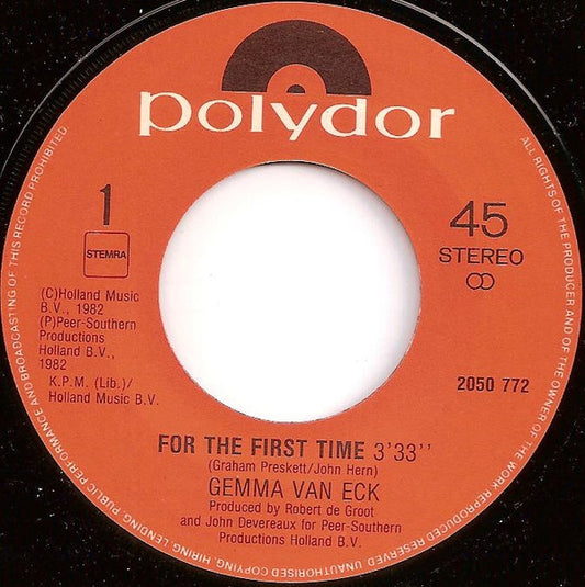Gemma Van Eck - For The First Time 11749