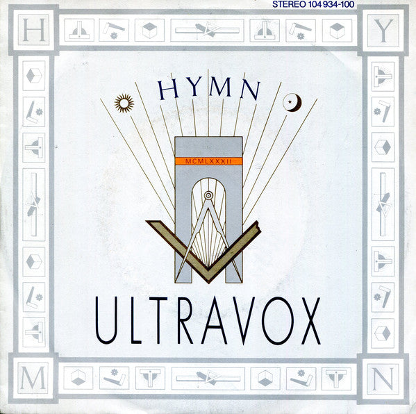 Ultravox - Hymn Vinyl Singles Vinyl Very Good (VG) <br> Hoes Good Plus (G+)