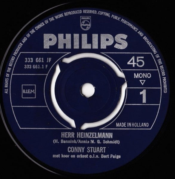 Conny Stuart - Herr Heinzelmann Vinyl Singles
