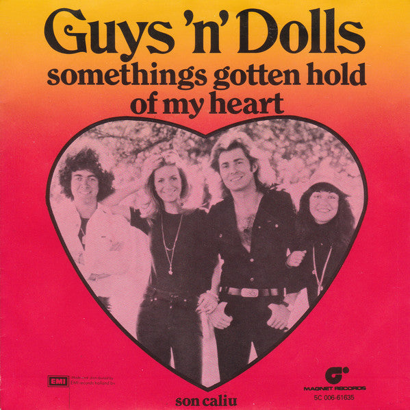 Guys 'N' Dolls - Somethings Gotten Hold Of My Heart Vinyl Singles Vinyl (VG) <br> Hoes (G+)